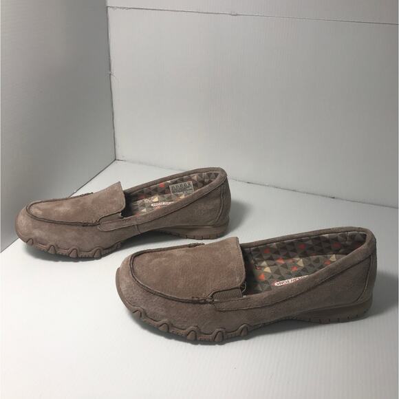 NWT Skechers Relaxed Fit Air-Cooled Memory Foam Brown Suede Slip-On Shoes 8.5 - Picture 4 of 7